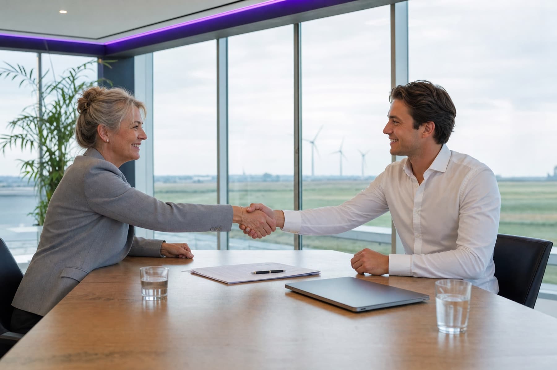Een energieleverancier en Trefzeker bekrachtigen hun samenwerking